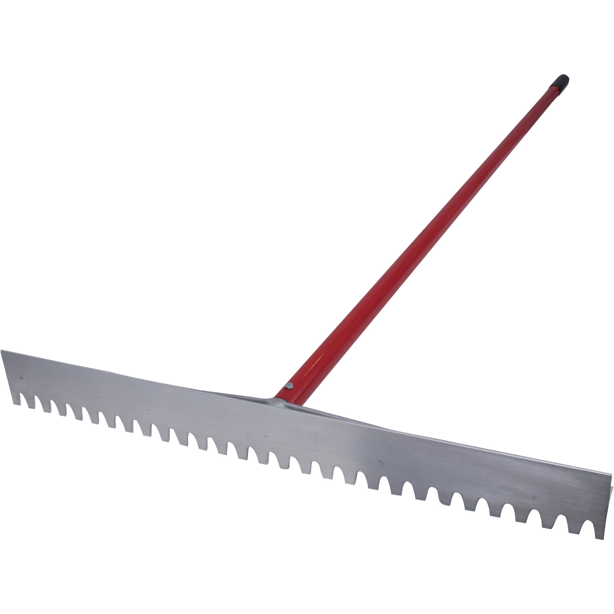 Marshalltown Magnesium Asphalt Lute Rake - 36in., Blunt Teeth, 6ft. Aluminum Handle, Model# RED700027C
